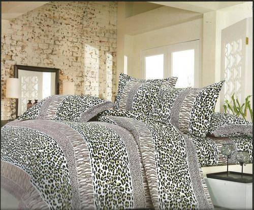 6 Piece - Cotton Feel - Bed Linen - Queen Size- Duvet Cover Set