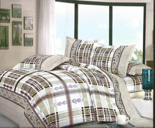 6 Piece - Cotton Feel - Bed Linen - Queen Size- Duvet Cover Set