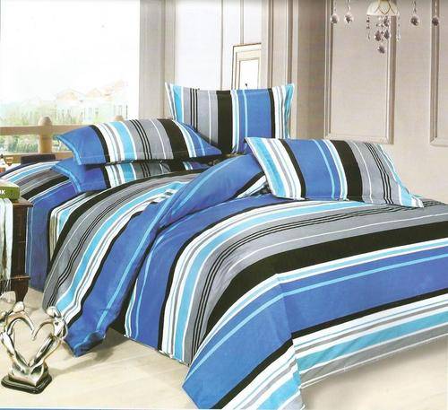 6 Piece - Cotton Feel - Bed Linen - Queen Size- Duvet Cover Set
