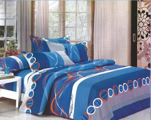 6 Piece - Cotton Feel - Bed Linen - Queen Size- Duvet Cover Set