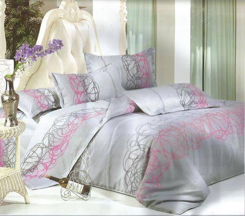 6 Piece - Cotton Feel - Bed Linen - Queen Size- Duvet Cover Set
