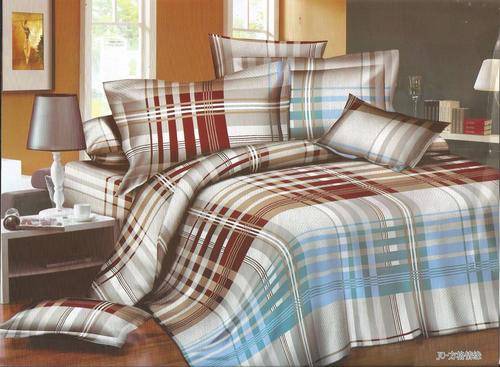 6 Piece - Cotton Feel - Bed Linen - Queen Size- Duvet Cover Set