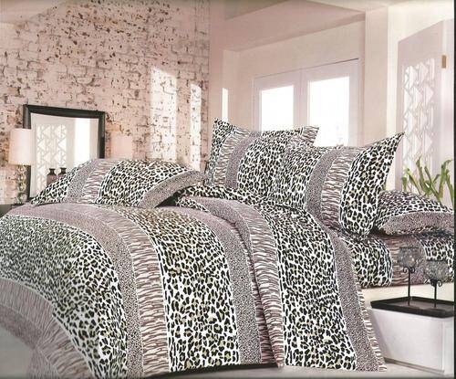 6 Piece - Cotton Feel - Bed Linen - Queen Size- Duvet Cover Set