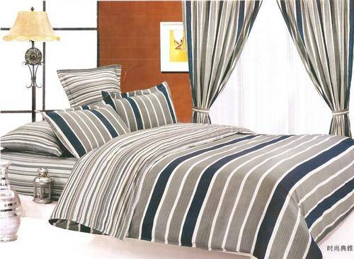 6 Piece -Super Soft Cotton Feel - Bed Linen - Double Bed Size- Duvet Cover Set