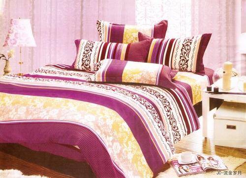 6 Piece - Seersucker Cotton Feel - Bed Linen - Double Bed Size- Duvet Cover Set