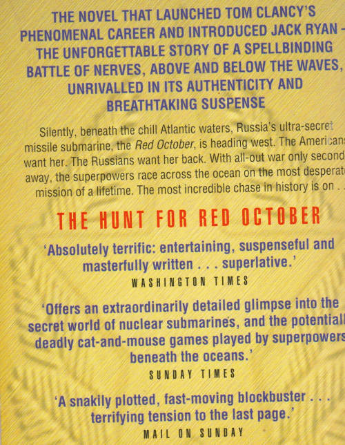 Tom Clancy The Hunt for Red October  (Paperback)