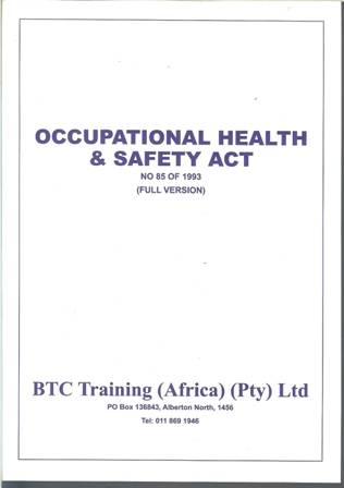 Occupational Health and Safety Act-No 85 of 19993 (Full version)