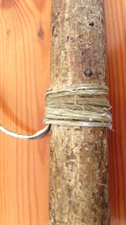 Arrow Quiver Late 1800`s Luba Tribe(Congo)  Hollowed wood with sinew attachments.