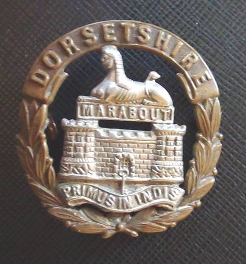 Dorsetshire Regiment Victorian Cap Badge. 1 lug -Scarce