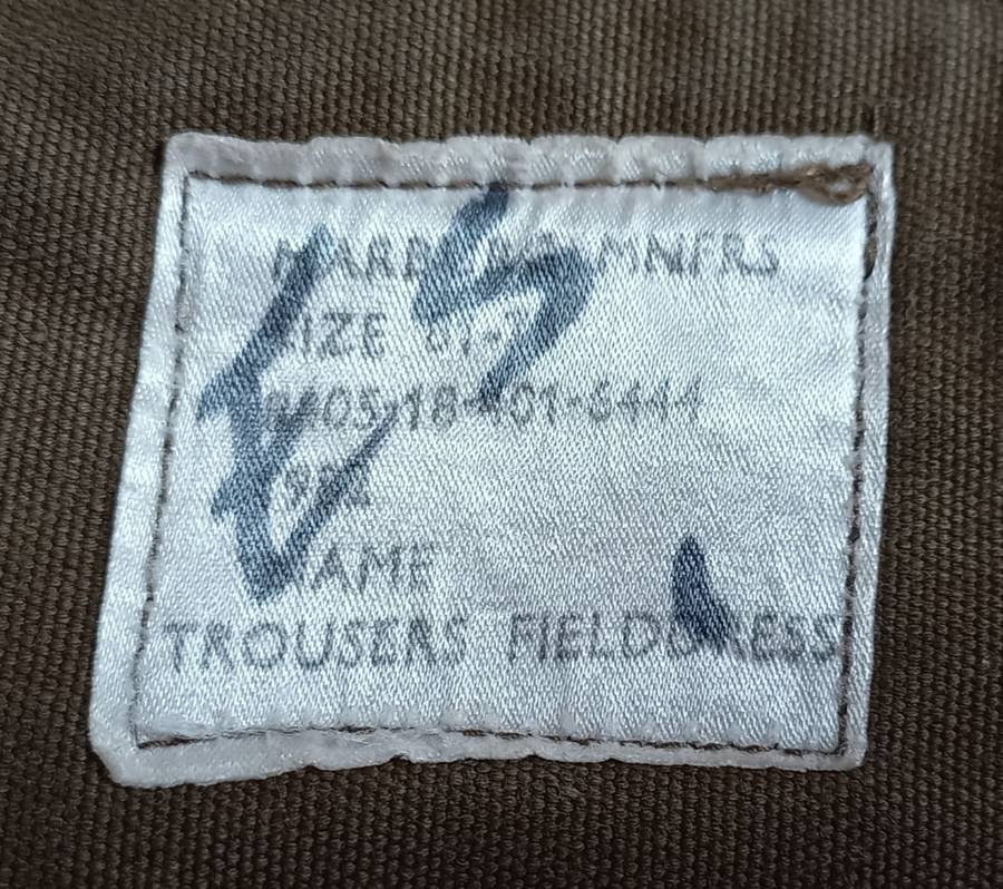 Sadf Bush War era Field Dress Trousers. All buttons and fastenings in excellent condition