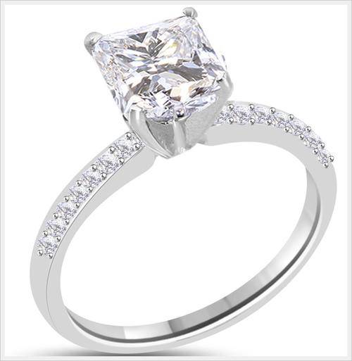 *I.S* EXQUISITE 14K SOLID WHITE GOLD SPARKLING DIAMOND SOLITAIRE RING! 1.320CTS VAL: R83'331.00