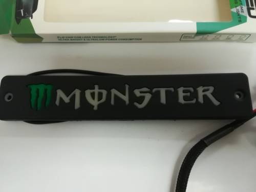 MONSTER Flexible COB LED Daytime Running Light DRL Grille Emblem