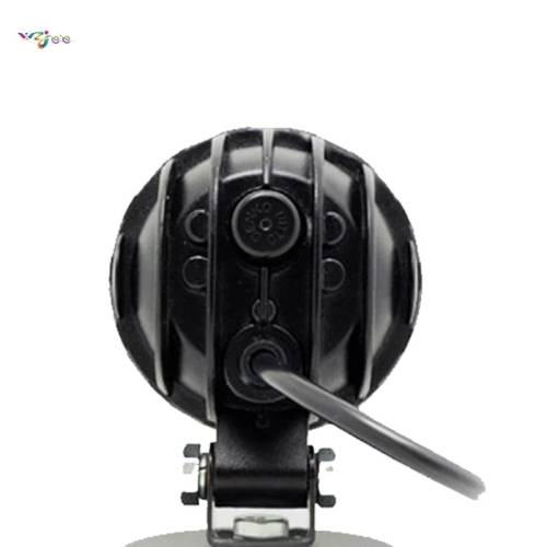1x Waterproof Motorcycle Projector 4 LED Headlight With Angel Eye Halo Ring 1800 Lumens