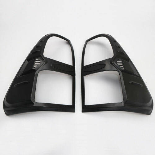 Black Rear Tail Light Lamp Cover Trim For Toyota Hilux / Hilux Revo 16-19