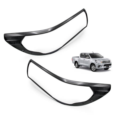 Head Light Lamp Cover Trim For Toyota Hilux / Hilux Revo 16-19