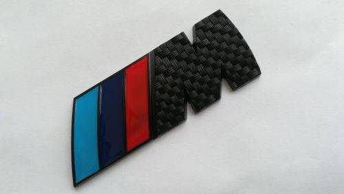 BMW M 3D METAL REAR STICKER CARBON