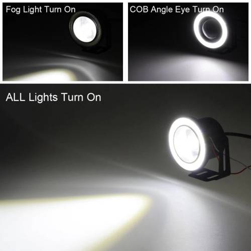 3.5` (89mm) LED FOG ANGEL EYES SET PROJECTOR WATERPROOF R500