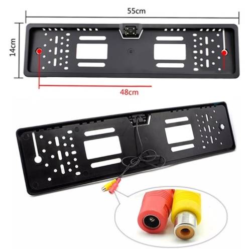 License Plate With Rear View Camera Night Vision