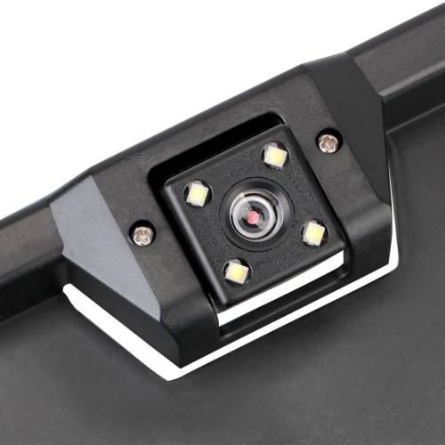 License Plate With Rear View Camera Night Vision