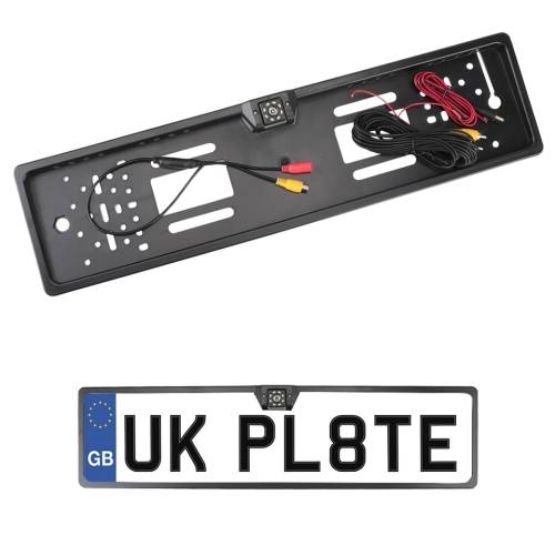 License Plate With Rear View Camera Night Vision