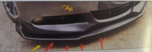 Bmw E90 F30 E60 Matte Black Front Spoiler Lip