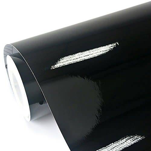 Gloss Black Vinyl Wrap Sheet For Car Van Bike 1.52M x 1M