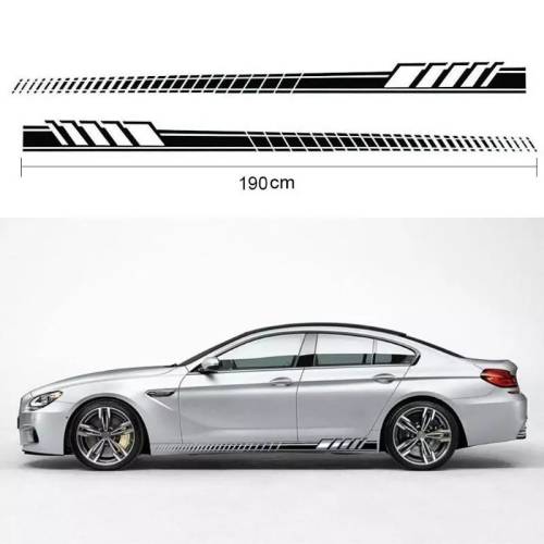 2 x Amg Racing Sport Side Skirt Decals Vinyl Sticker