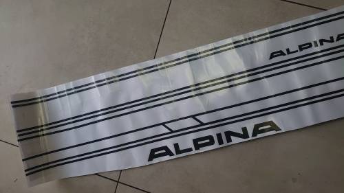 Alpina Racing Side Stripes Decals Set for Bmw - Matte Black