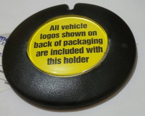 Licence Disc Holder Plastic Black ALL INCLUDED