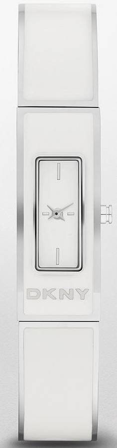 DKNY Stainless Steel & White Enamel Ladies Watch