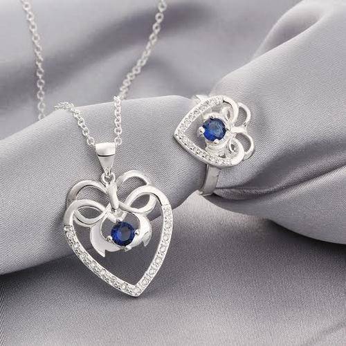 Silver Necklace & Ring Set | 2 styles to choose from