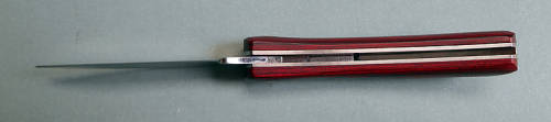 DOW Sodbuster lockback pocket knife wooed scales 440 