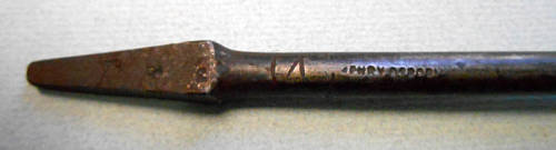 Lot of 4 vintage drill bits, various, all marked.