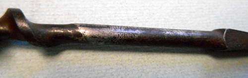 Lot of 4 vintage drill bits, various, all marked.