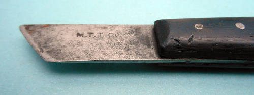 Vintage MTT Co. Carpenters marking knife marked wood handle
