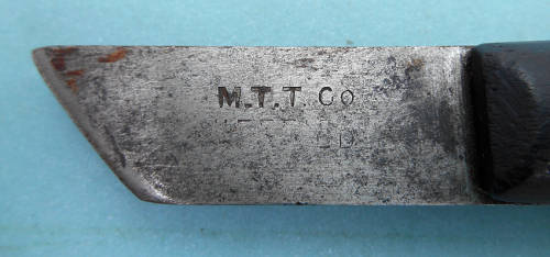 Vintage MTT Co. Carpenters marking knife marked wood handle