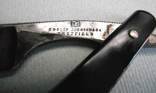 CHRIS JOHNSON & Co STRAIGHT Real Hollow CUT THROAT RAZOR SHEFFIELD