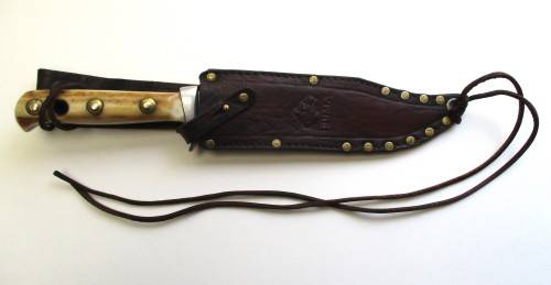1970 Original Puma Bowie Knife 6396 Geniune Pumaster Steel Germany - Stag handle.