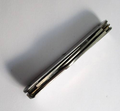 Vintage Stockman pocket knife, Kutmaster Utica, New York, Made in USA. Stainless steel