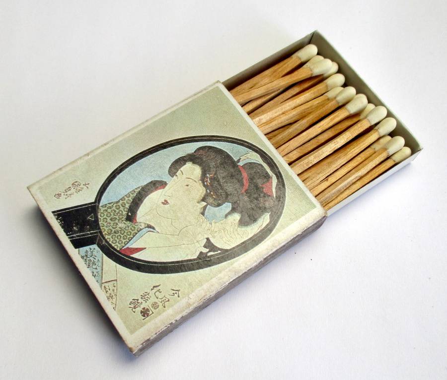 Vintage Japanese Matches / Match Box - Ukiyoe Japanese Fine Art