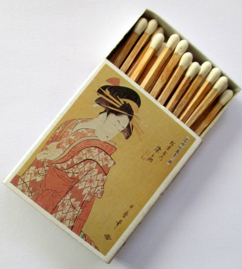 Vintage Japanese Matches / Match Box - Ukiyoe Japanese Fine Art #3