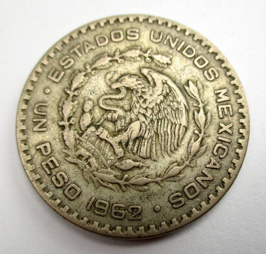 Mexico - Un Peso coin - 1962