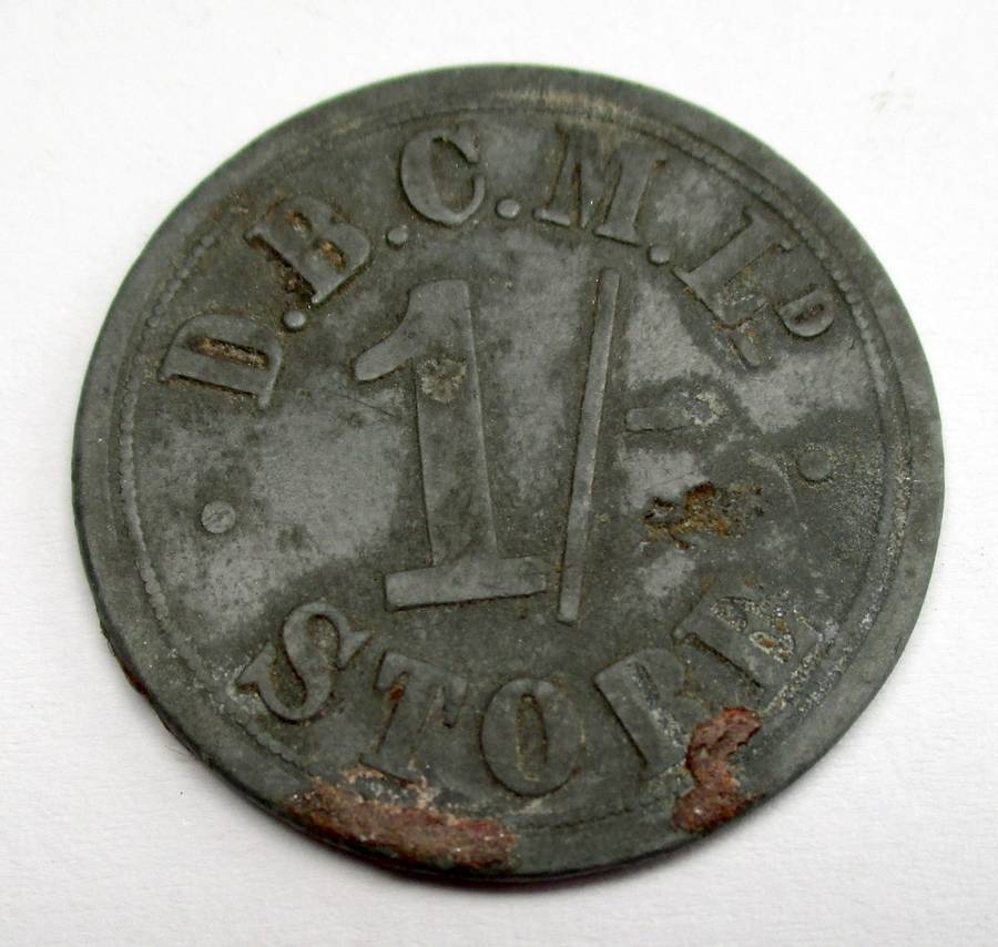 De Beers Consolidated mines 1 shilling  Store token