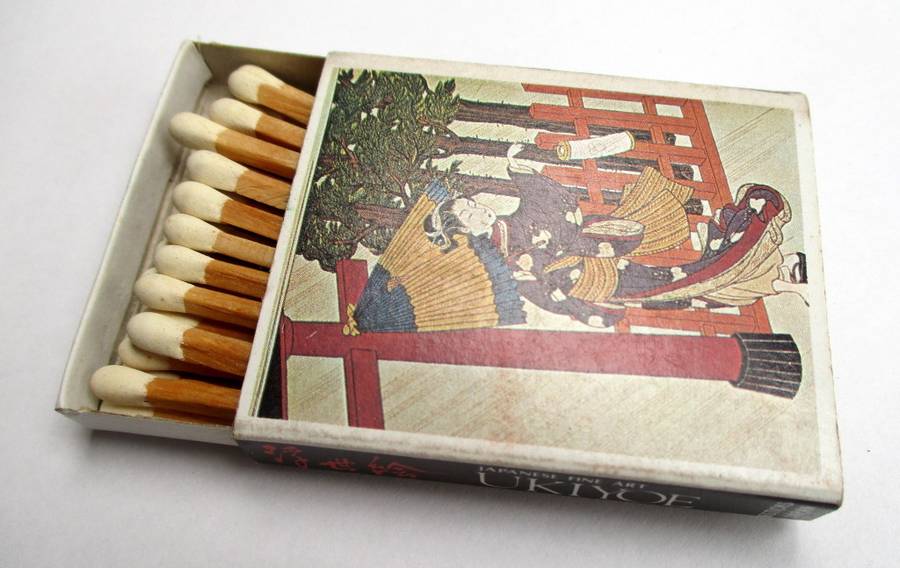 Vintage Japanese Matches / Match Box - Ukiyoe Japanese Fine Art #4