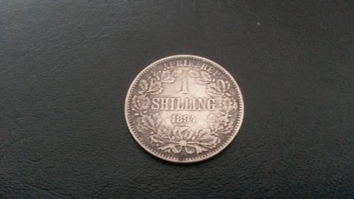 Stunning 1894 Zar Shilling nice details!