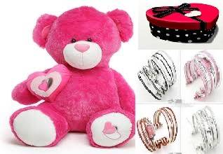 valentines Giant bear 80cm + bangle watch in a gift  box ***courier to your loved one ***