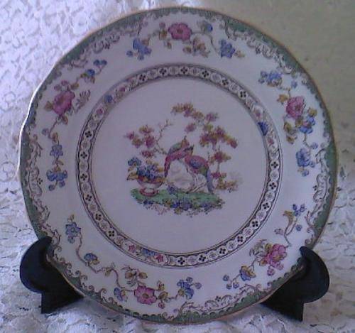 EXQUISITE SPODE SIDEPLATE IN EDEN PATTERN