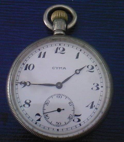 CYMA SWISS POCKET WATCH (WW2)