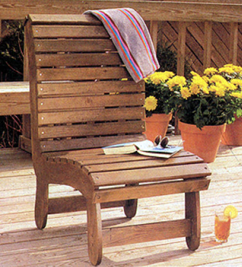Woodwork Plan for PATIO CHAIR **NO SHIPPING FEE** eBook Outdoor Furniture
