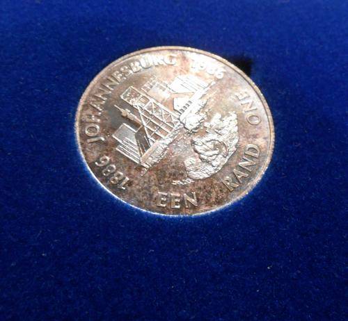 1986 Silver Rand 100 Year Centenary of Johannesburg+ SA mint Box#*Crazy Wednesday*#